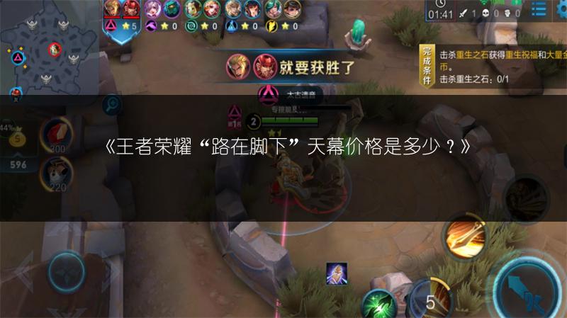 《王者荣耀“路在脚下”天幕价格是多少？》