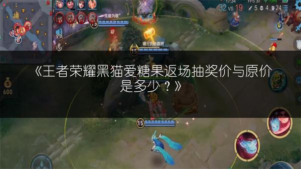 《王者荣耀黑猫爱糖果返场抽奖价与原价是多少？》