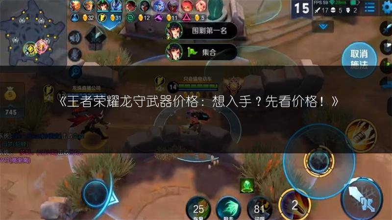《王者荣耀龙守武器价格:想入手?先看价格!》
