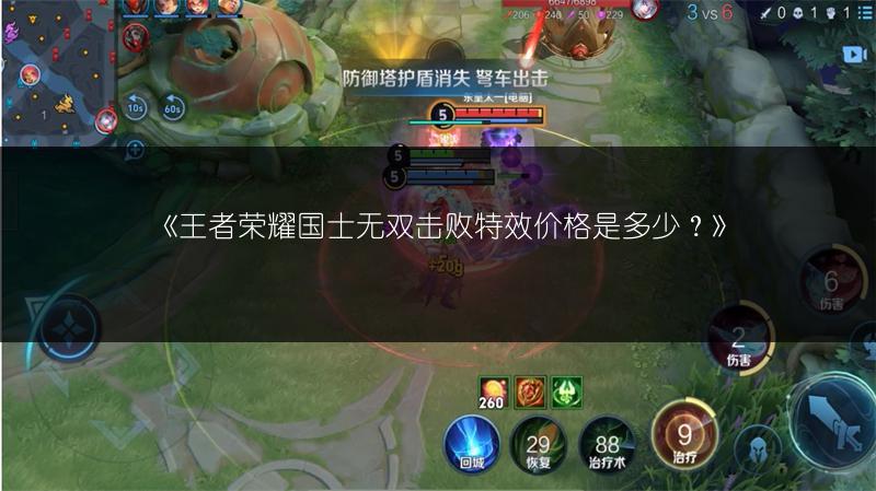 《王者荣耀国士无双击败特效价格是多少?》