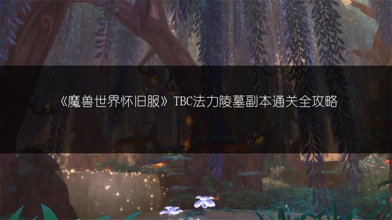 《魔兽世界怀旧服》TBC法力陵墓副本通关全攻略