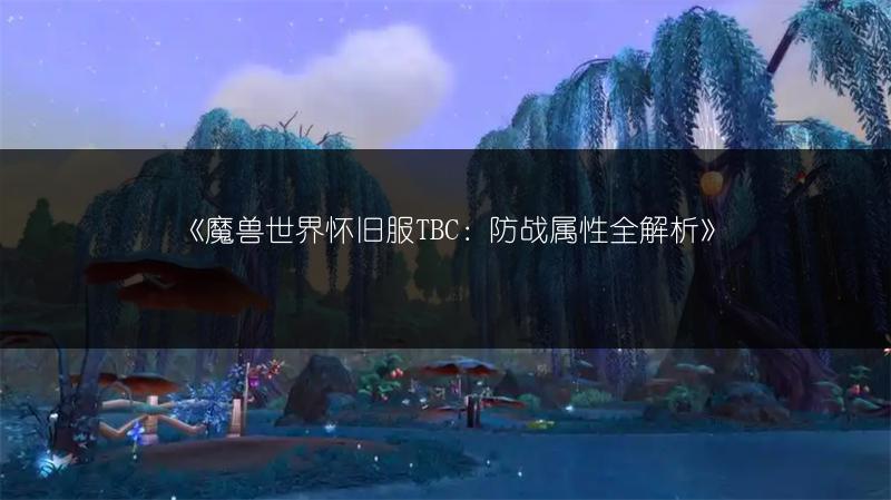 《魔兽世界怀旧服TBC：防战属性全解析》