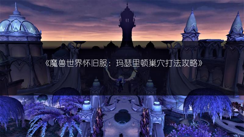 《魔兽世界怀旧服:玛瑟里顿巢穴打法攻略》