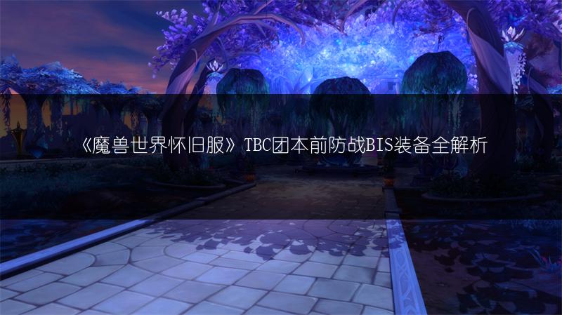 《魔兽世界怀旧服》TBC团本前防战BIS装备全解析