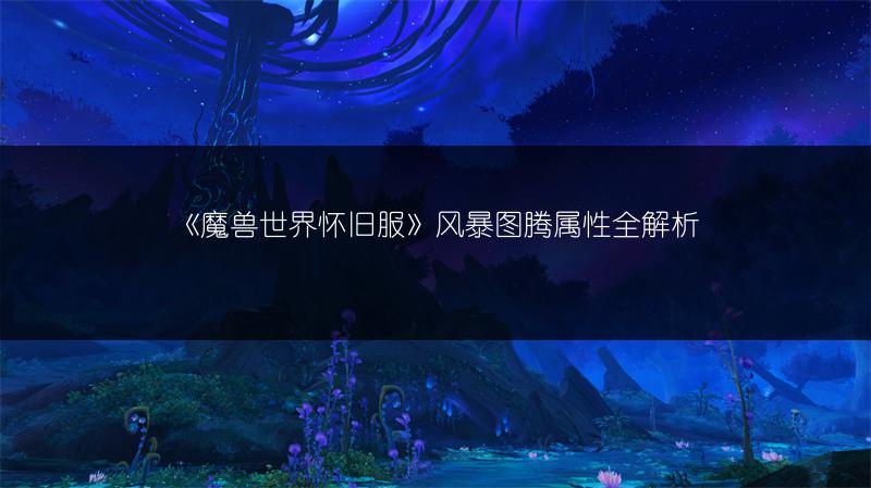 《魔兽世界怀旧服》风暴图腾属性全解析