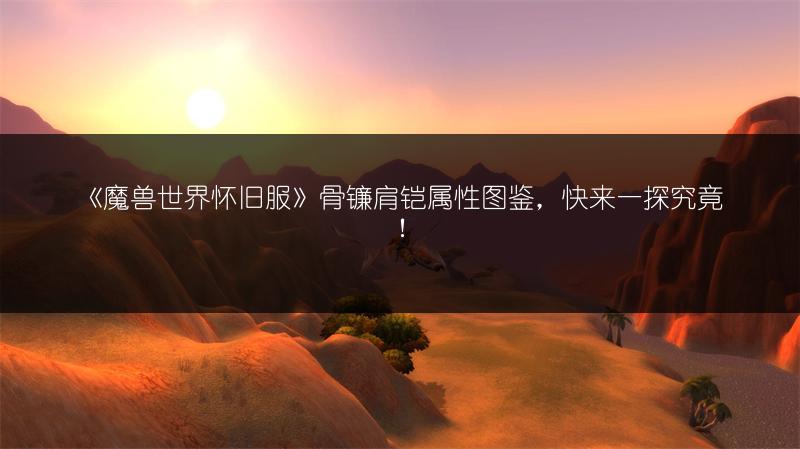 《魔兽世界怀旧服》骨镰肩铠属性图鉴，快来一探究竟！