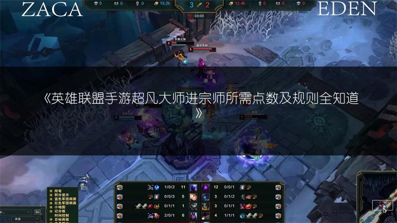 《英雄联盟手游超凡大师进宗师所需点数及规则全知道》