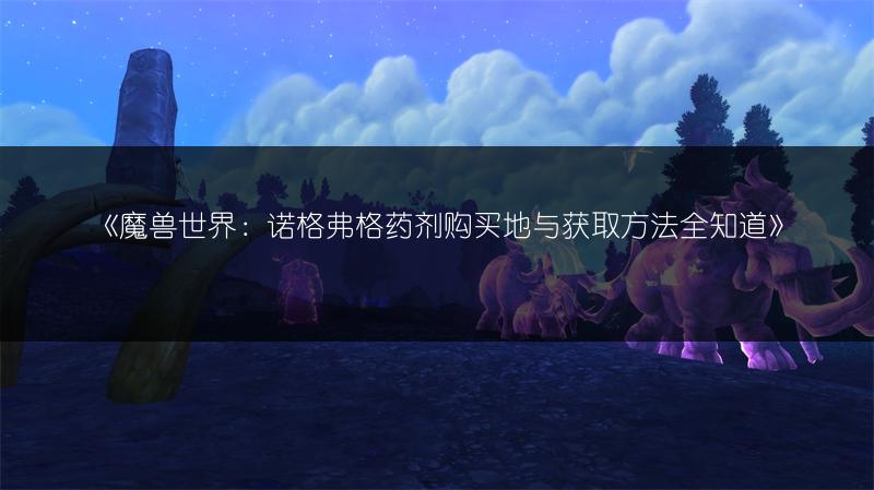 《魔兽世界:诺格弗格药剂购买地与获取方法全知道》