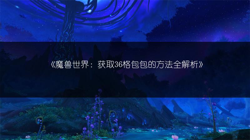 《魔兽世界:获取36格包包的方法全解析》